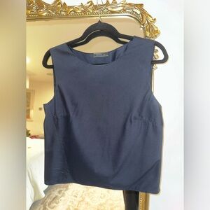 PRADA Navy Silk Top